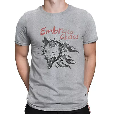 Buy Possum Embrace Chaos Cartoon Meme Funny Retro Vintage Mens Womens T-Shirts Top#D • 9.99£