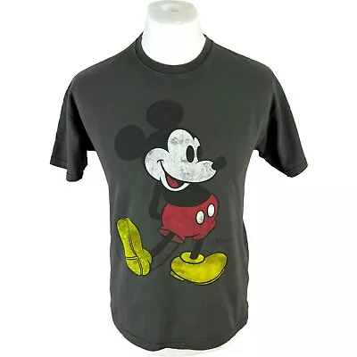 Buy Disney T Shirt Medium Grey Mickey Mouse Graphic Cartoon Tourist Tee M • 22.50£