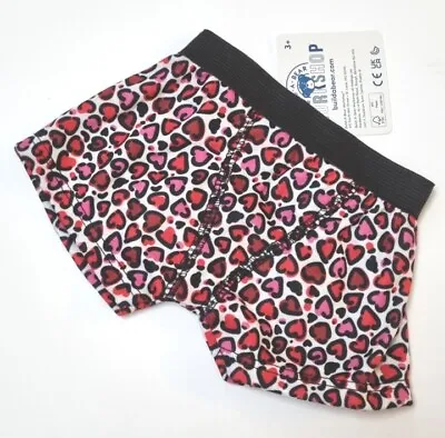 Buy BUILD A BEAR Boxer Shorts Leppard Harts Black & Red Cotton BNWT Valentines 2024  • 8.99£