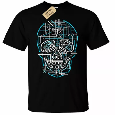 Buy Electric Skull T-Shirt Mens • 12.95£