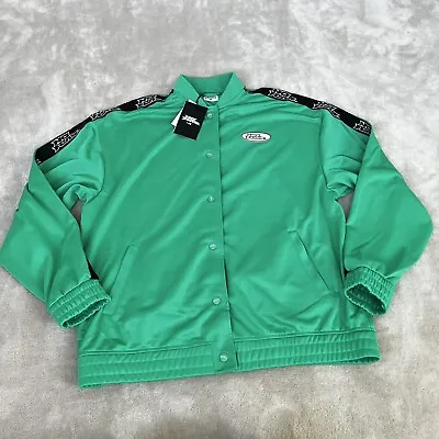 Buy No Fear X H&M Varsity Jacket Mens Small Green Poppers  • 39.99£