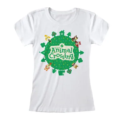Buy Ladies Nintendo Animal Crossing Logo Official Tee T-Shirt Womens Girls • 15.99£