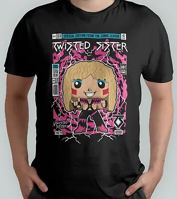 Buy Twisted Sister Dee Snider Comic Pop Culture Design T-Shirt • 10£