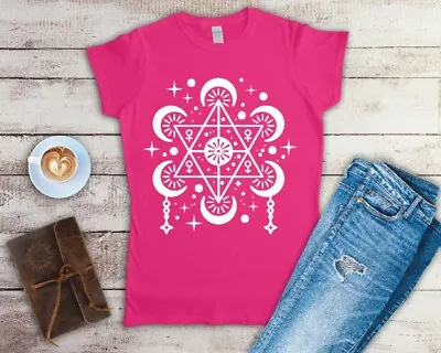 Buy Mystical Celestial Hexagram Ladies T Shirt Sizes Small-2XL • 11.24£