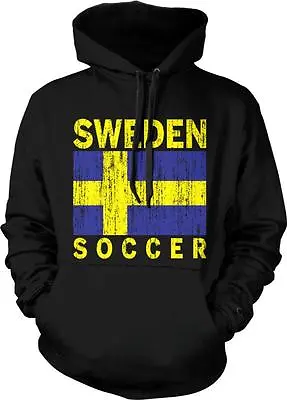 Buy Sweden Flag Soccer Sverige Swedish Pride Svensk Flagga Stolthet Hoodie Pullover • 23.47£