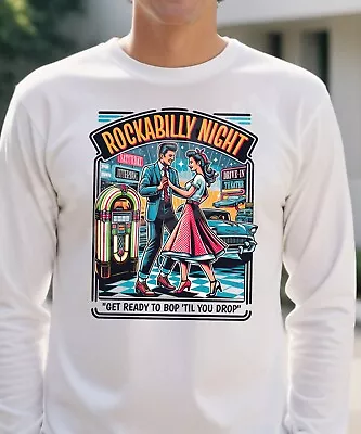 Buy Rockabilly T-Shirt Men's Party Gig Original Design Rock And Roll Elvis Presley • 15.95£