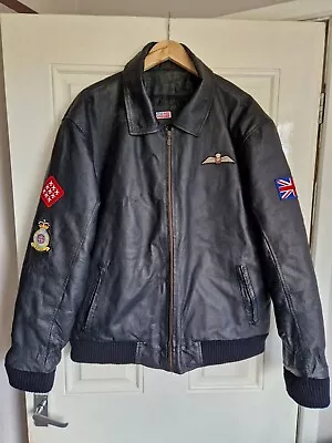 Buy Royal Air Force Leather Jacket, Red Arrows, Pilot, Bommer Jacket, Genuine... • 150£