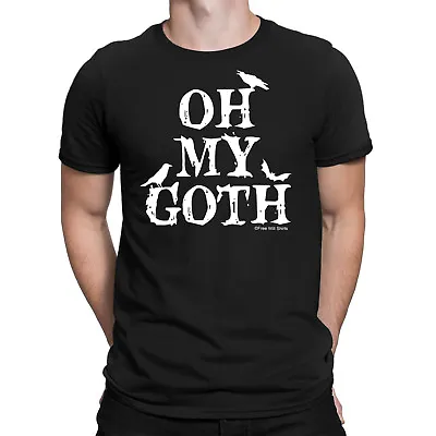 Buy Mens ORGANIC Cotton T-Shirt OH MY GOTH Dark Birds Gothic Black Clothing Novelty • 8.95£
