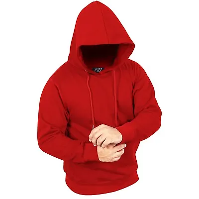 Buy Mens Hoodie Fleece Long Sleeve Pullover Hooded Sweatshirt • 16.99£
