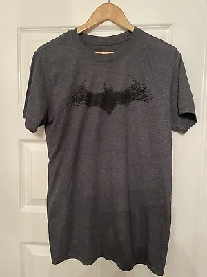 Buy Batman T Shirt Official Text Bat Logo Vintage Sty1e Fast Despatch Next Day • 4.99£