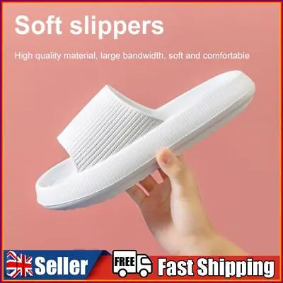 Buy Cool Slippers Anti-Slip Home Couples Slippers Elastic For Walking (White 36-37 ) • 9.49£