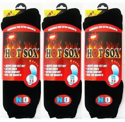 Buy 3 Pairs Heat Control Socks Thick Thermal Slipper Socks 2.3 TOG • 9.99£