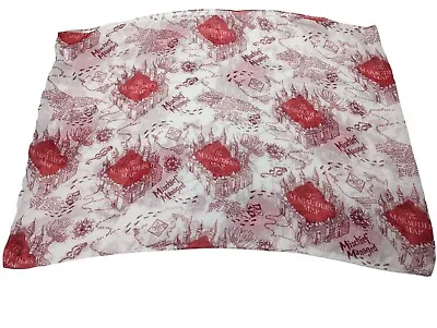 Buy Harry Potter Marauder's Map Infinity Scarf 35  X 25  Red/White Translucent  • 9.64£