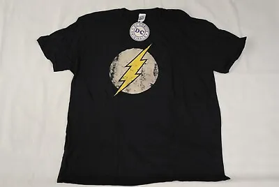 Buy The Flash Distressed Yellow Logo T Shirt New Official Dc Comics Originals • 9.99£