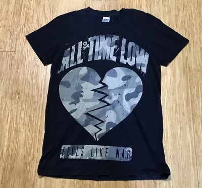 Buy All Time Low Feels Like War Band T Shirt Gildan Small • 14.99£