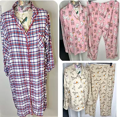 Buy Ladies Collared Pyjamas 18. & 18-20. TU/disney Cream. Pink.  Nightshirt. 1 Ne W • 9£
