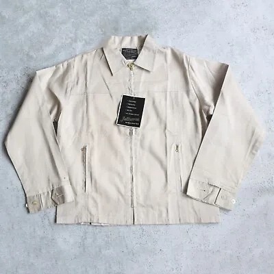 Buy 50s NOS Cotton Windcheater Zipper Jacket, Medium • 59£