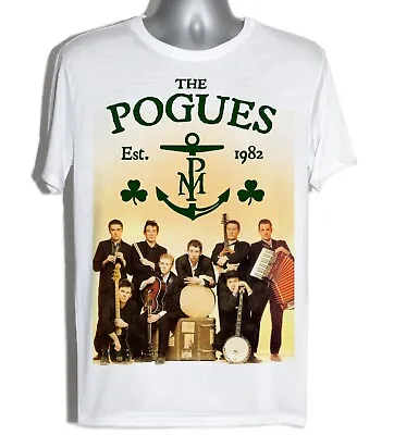 Buy The Pogues TShirt, Shane MacGowen, Post-punk & Traditional Irish Band. T Shirt • 15.50£