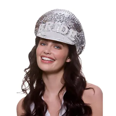 Buy Deluxe Bride Captain Hat Ladies Hen Party Bride To Be Fancy Dress Accessory • 12.99£