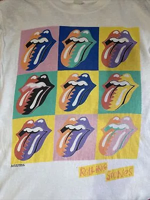 Buy Rolling Stones Urban Jungle Multicolour Vintage Europe Tour T Shirt Large 1990 • 95£