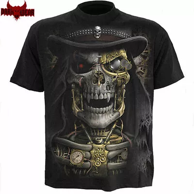 Buy SPIRAL DIRECT STEAM PUNK REAPER T-Shirt,Top/Tee/ Biker/Grim Reaper/Skull/Goth • 19.99£