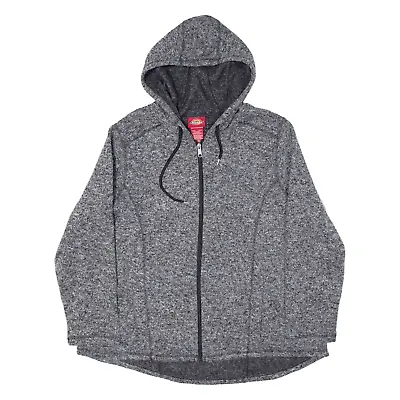 Buy DICKIES Womens Fleece Jacket Grey Hooded 2XL • 23.99£
