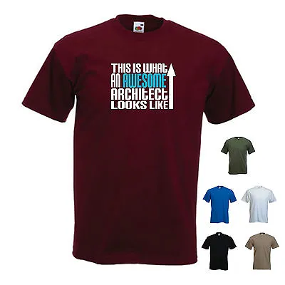 Buy 'This Is What An Awesome Architect Looks Like' Birthday Gift  Xmas Funny Tshirt  • 11.69£