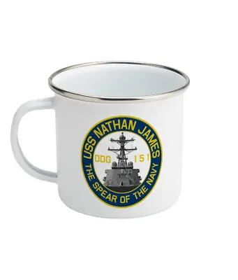 Buy USS Nathan James DDG-151 Enamel Mug Inspired By The Last Ship • 9.99£