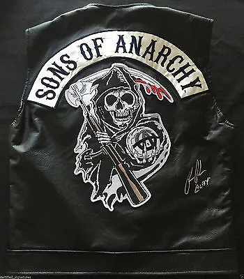 Buy Ron Perlman  Clay Morrow  Signed Sons Of Anarchy Vest Samcro Stockton Proof K9 • 213.12£
