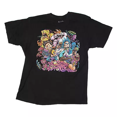 Buy RIPPLE JUNCTION Rick And Morty Mens T-Shirt Black L • 17.99£