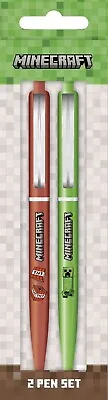 Buy Impact Merch. Stationery: Minecraft - Creeper - 2 Pen Set • 7.56£