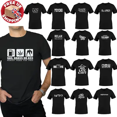 Buy Black Funny Mens T-Shirts Joke Birthday Novelty T Shirts Tee Shirt Father Adult • 9.99£
