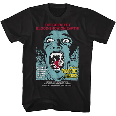 Buy Hammer Horror Greatest Blood Show On Earth Vampire Circus Movie Men's T Shirt • 46.19£