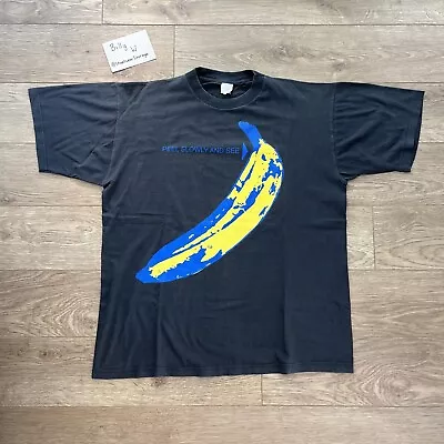 Buy The Velvet Underground Vintage XL 1993 Andy Warhol Lou Reed Euro Tour Banana • 225£