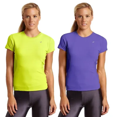 Buy ASICS Women's Favorite Short Sleeve Shirt Top - Purple Or Yellow • 19.29£