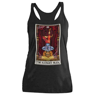 Buy The Hanged Man Tarot Card Tank Top Women Marionette Goth Horror Occult Clothing • 31.21£