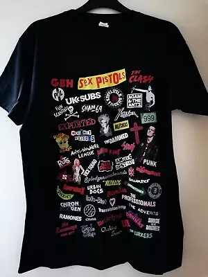 Buy Punk Collage 5XL T Shirt/Sex Pistols/The Exploited/Uk Subs/GBH/The Damned/Crass • 10£
