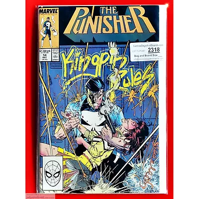 Buy Punisher # 14  The Punisher  1 Marvel Comic Book Bag And Board 1988 (Lot 2318 • 12.59£