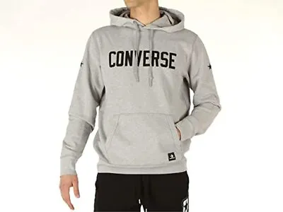 Buy Converse Men's Essential Graphic Pullover Logo Hoodie / Grey / RRP £65 • 15.20£