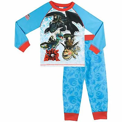 Buy How To Train Your Dragon PJs Boys Riders Of Berk Pyjamas Nightwear Sleepwear • 18.99£
