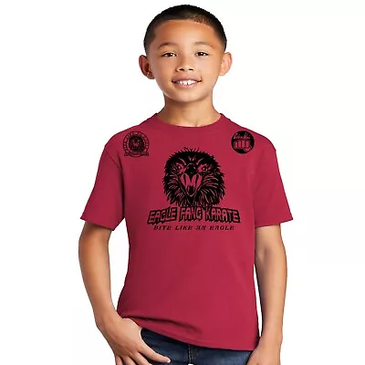 Buy Eagle Fang Kids Size Cobra Kai No Mercy Karate Kid Netflix Series T Shirt Top • 13.38£