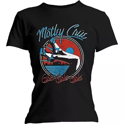 Buy Ladies Motley Crue Girls Girls Girls Official Tee T-Shirt Womens • 17.13£