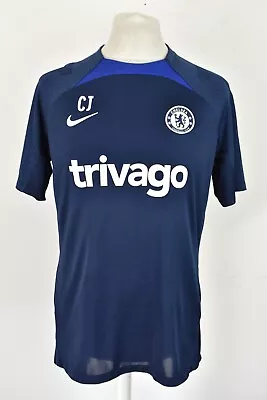 Buy NIKE Chelsea FC 2022-23 Training Football T-Shirt Size L Mens Outdoors Outerwear • 19.41£
