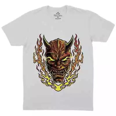Buy Oni Demon Mens T-Shirt Asian Japan Flame Devil Hell Horn Fire Monster P273 • 13.99£