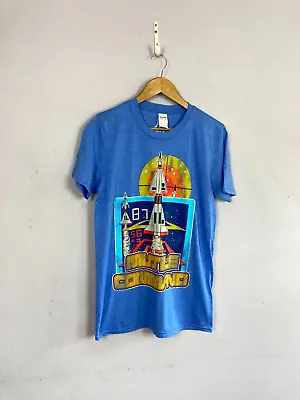 Buy Official Atari Mens T Shirt, Blue, Size S, Missile Command, Retro, Gaming • 9.99£