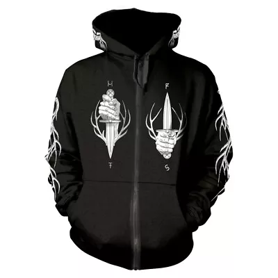 Buy HARAKIRI FOR THE SKY - DEER BLACK Hooded Sweatshirt With Zip Medium • 47.09£