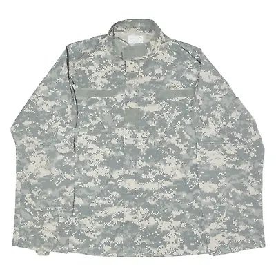 Buy UNICOR Combat Mens Military Jacket Grey Camouflage L • 19.99£