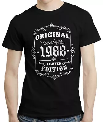 Buy 36th Birthday Gift Idea, Vintage 1988 Retro 36 Years Old T-shirt Tshirt Tee • 11.59£