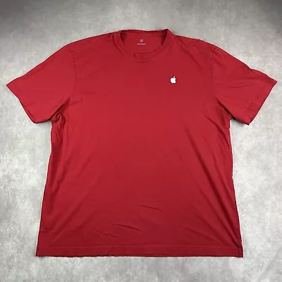 Buy Official Apple Store Uniform Long Sleeve Tee | Red Xmas Variant |Great Condition • 16.97£