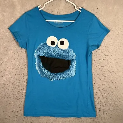 Buy A1 Sesame Street Cookie Monster T Shirt Womens 2XL XXL Blue • 6.61£